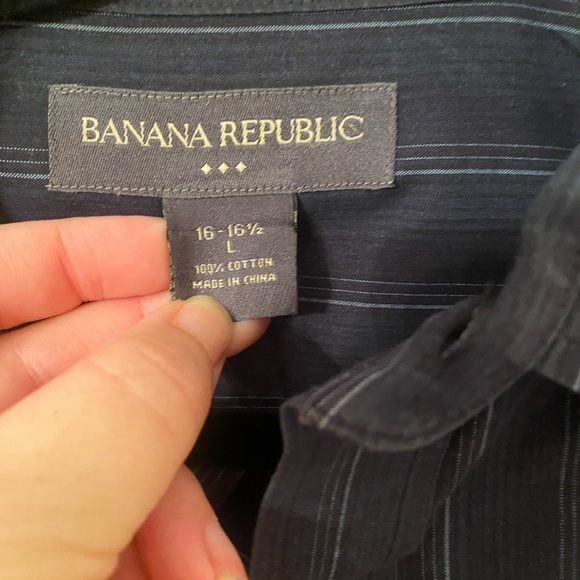 Banana Republic | Fitted Shirt | Size L | 16-16.5 - Picture 4 of 7